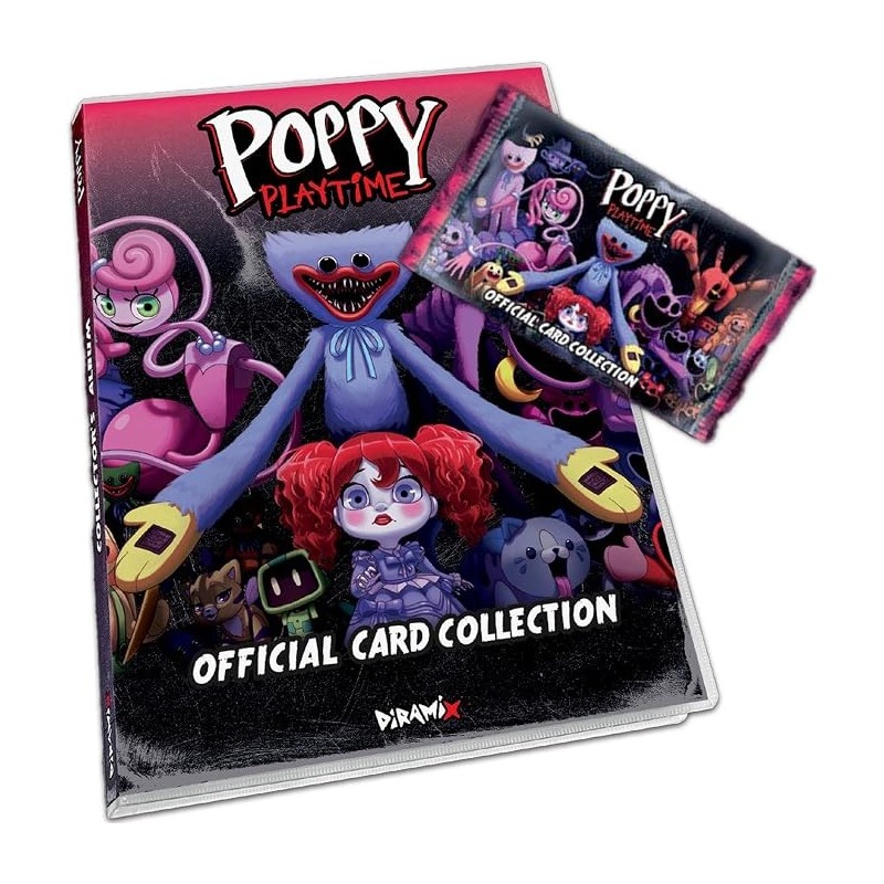 POPPY PLAYTIME Classeur + 1 x 5 cartes - Official Card Collection Diramix