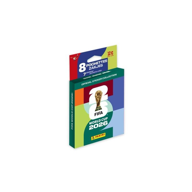 Panini Coupe du Monde 2026 – Blister 8 Pochettes | -B‑Local Liège